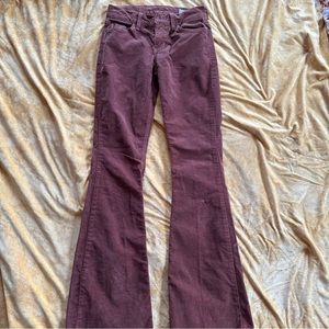 Pistola Denim Size 24 Flare Leg Corduroys Frayed Edges